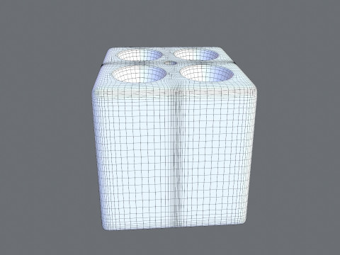 Vials Blocks Model 3D