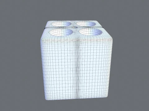 Vials Blocks 3D Model