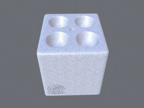 Vials Blocks 3D Model