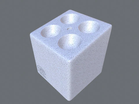 Vials Blocks 3D Model