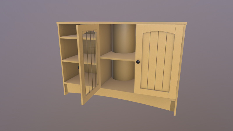 Wooden Rack Model 3D .c4d .max .obj .3ds .fbx .stl .blend 