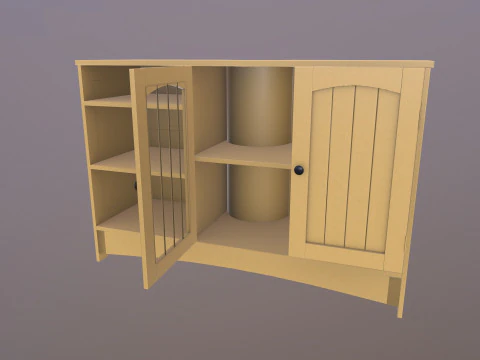 Support en bois Modèle 3D