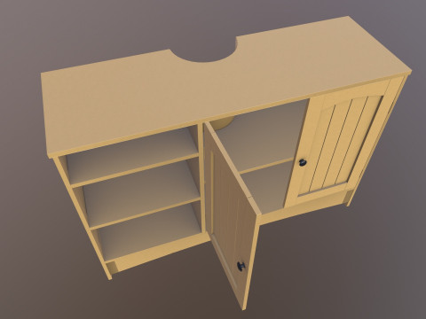 Wooden Rack Model 3D
