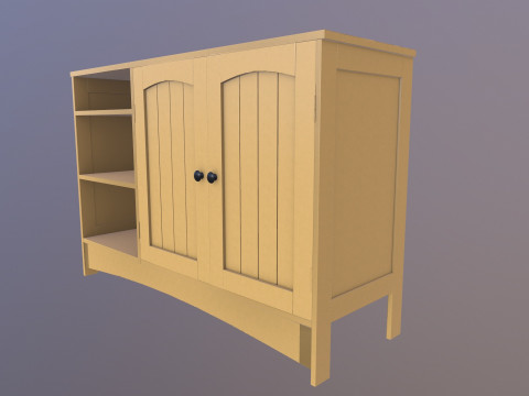 Wooden Rack Model 3D