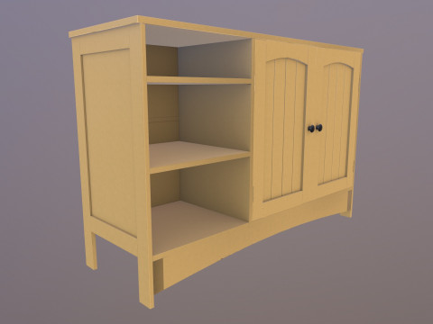 Wooden Rack Model 3D