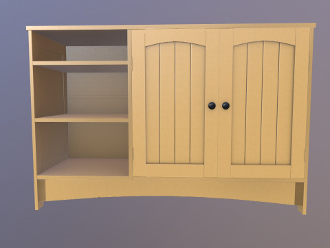 Wooden Rack Model 3D