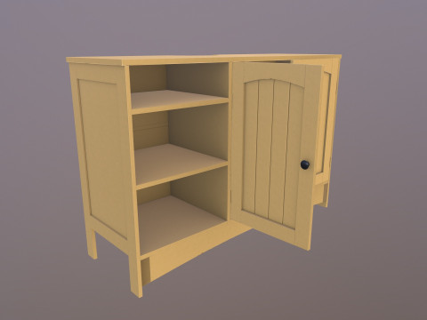 Wooden Rack Model 3D