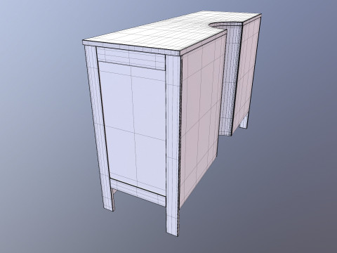 Wooden Rack Model 3D