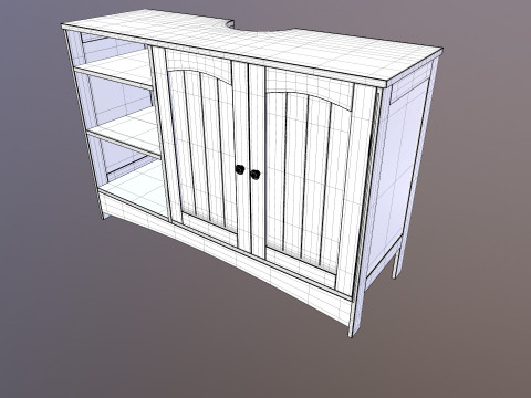 Wooden Rack Model 3D