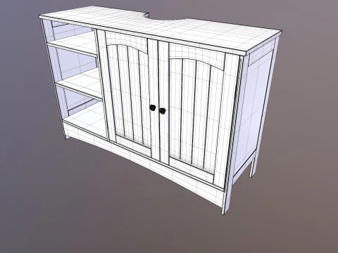 Wooden Rack 3D Model