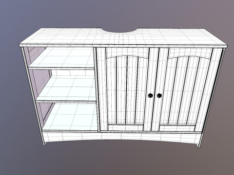 Wooden Rack Model 3D