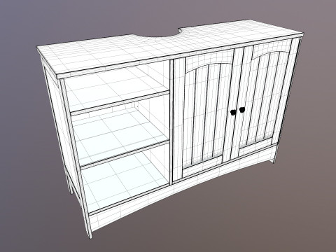 Wooden Rack Model 3D