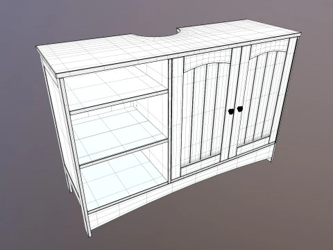 Wooden Rack 3D Model