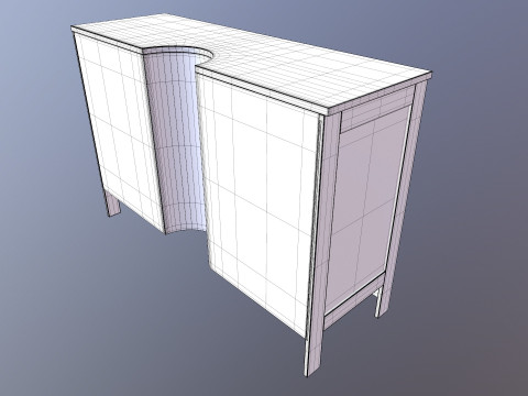 Wooden Rack Model 3D