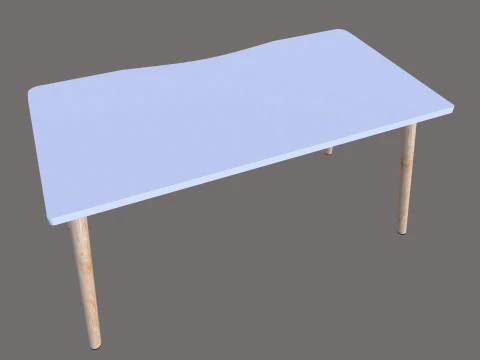 Wooden table 3D Model