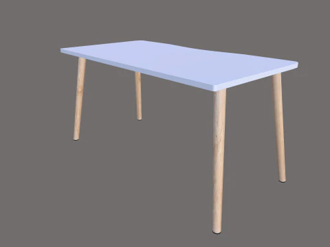 Wooden table 3D Model