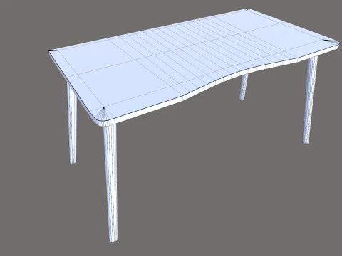 Wooden table 3D Model