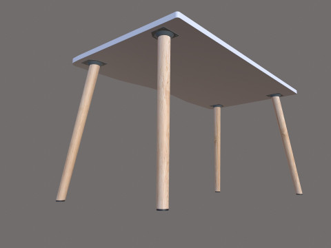 Wooden table 3D Модель