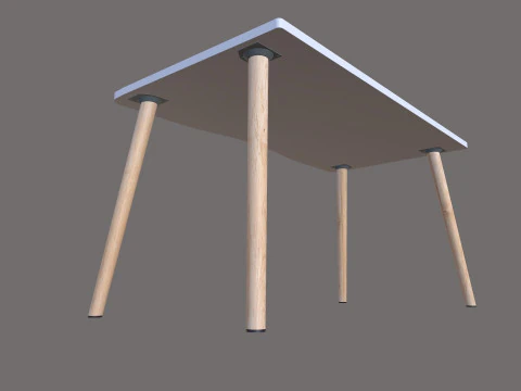 Wooden table 3D Model