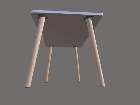 Wooden table 3D Model