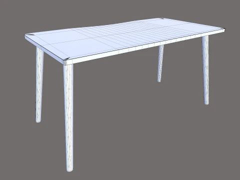 Wooden table 3D Model