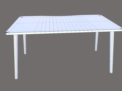 Wooden table 3D Model