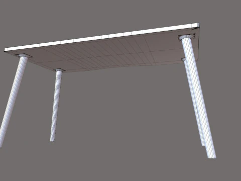 Wooden table 3D Model