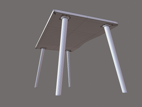 Wooden table 3D Модель
