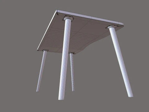 Wooden table 3D Model