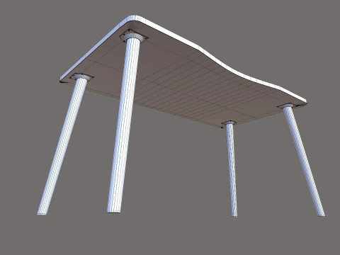 Wooden table 3D Model