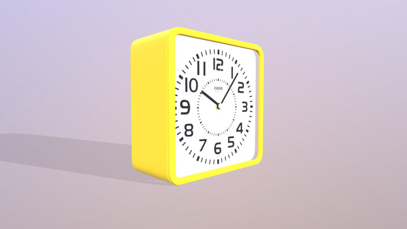 Analog Wall Clock 3D Model .c4d .max .obj .3ds .fbx .stl .blend 