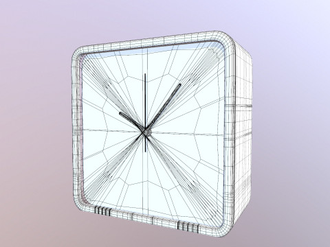 Analog Wall Clock 3D Model