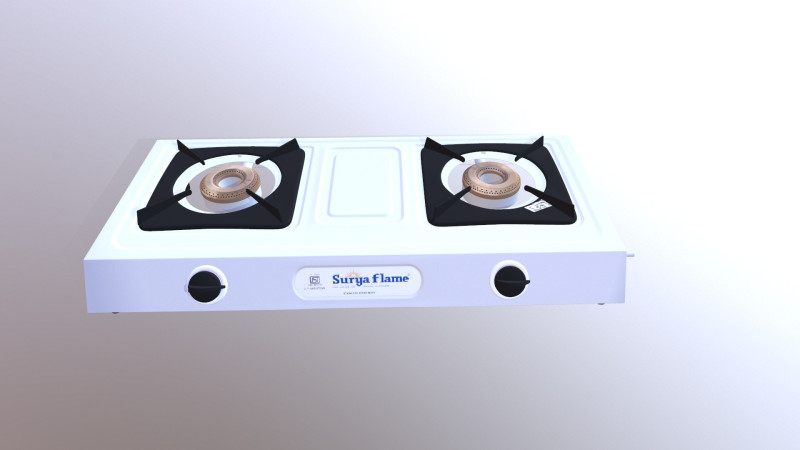 Gas Stove 3D 모델 .c4d .max .obj .3ds .fbx .stl .blend 