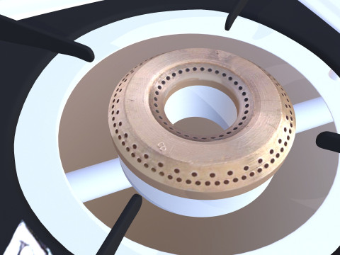 Gas Stove 3D 모델