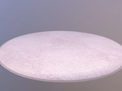 Round Rug Mat 3D Model