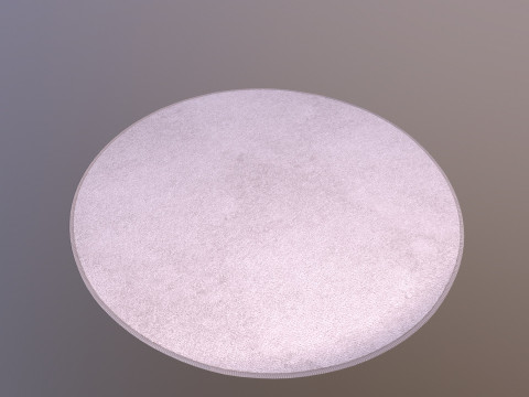 Round Rug Mat 3D 模型