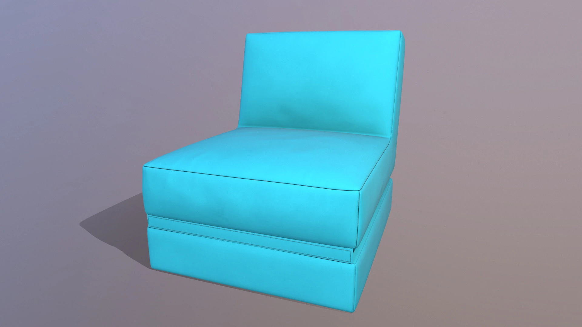 Scuba Twist Bean Bag Petrol 3D Model .c4d .max .obj .3ds .fbx .stl .blend 