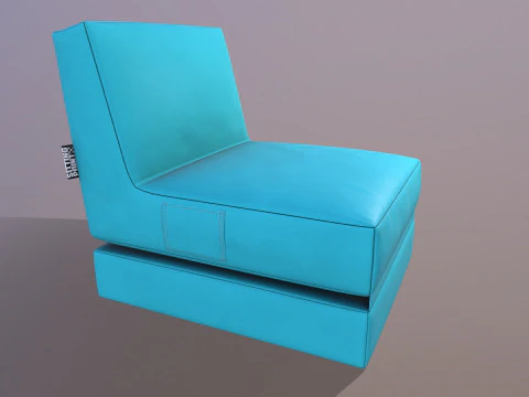 Scuba Twist Bean Bag Petrol 3D Model