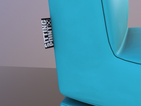 Scuba Twist Bean Bag Petrol Model 3D