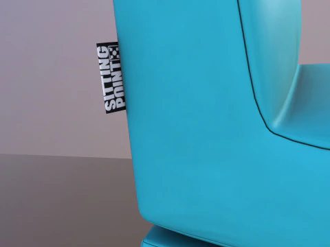 Scuba Twist Bean Bag Petrol 3D Model