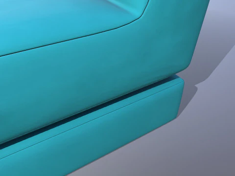 Scuba Twist Bean Bag Petrol 3D Model