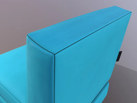 Scuba Twist Bean Bag Petrol 3D Model