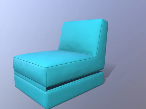 Scuba Twist Bean Bag Petrol 3D Model