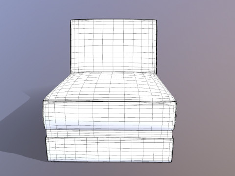 Scuba Twist Bean Bag Petrol Model 3D