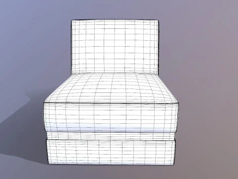 Scuba Twist Bean Bag Petrol 3D Model