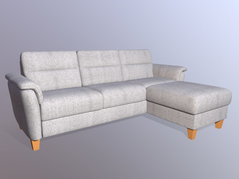 Sofa L Shaped Modelo 3D
