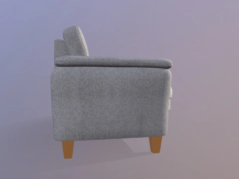 Sofa L Shaped 3D Model