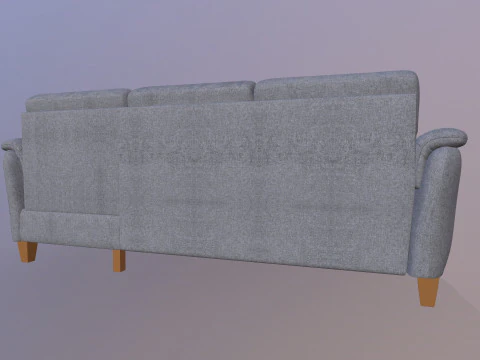 Sofa L Shaped 3D Model