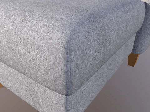 Sofa L Shaped 3D Model