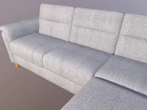 Sofa L Shaped 3D Model